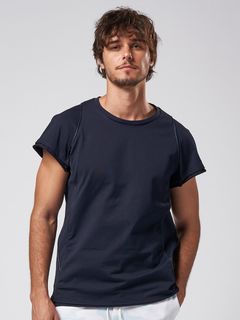 《予約品》 piping cut&sewn / Tシャツ / ネイビー