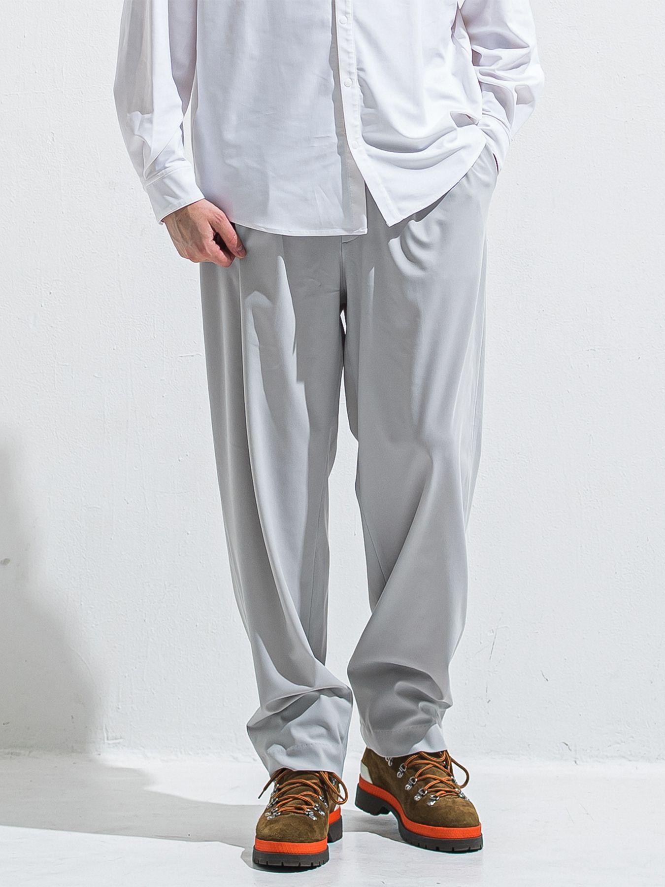 【予約品 2月15日(日) 18:00 締切】BEN PANTS / ワイドルーズパンツ / グレー