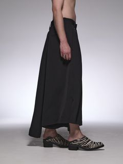 《予約品》 SkirtWideSlacks / スカートスラックスワイドパンツ / ブラック