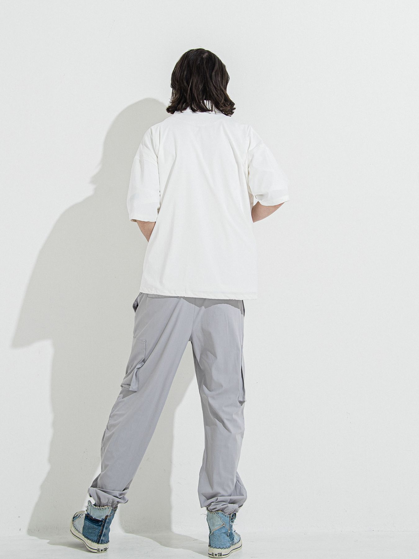 【予約品 】NYLON HALF COACH JACKET / ナイロンハーフコーチジャケット / ホワイト