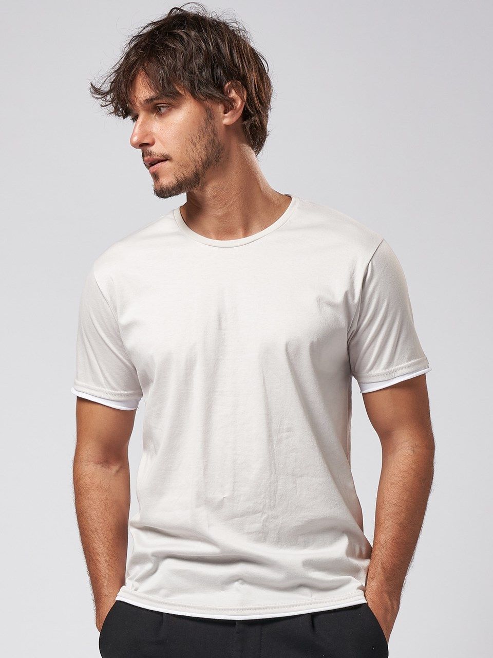 《予約品》 sweater's cut S/S / Tシャツ / ホワイト×ブラック