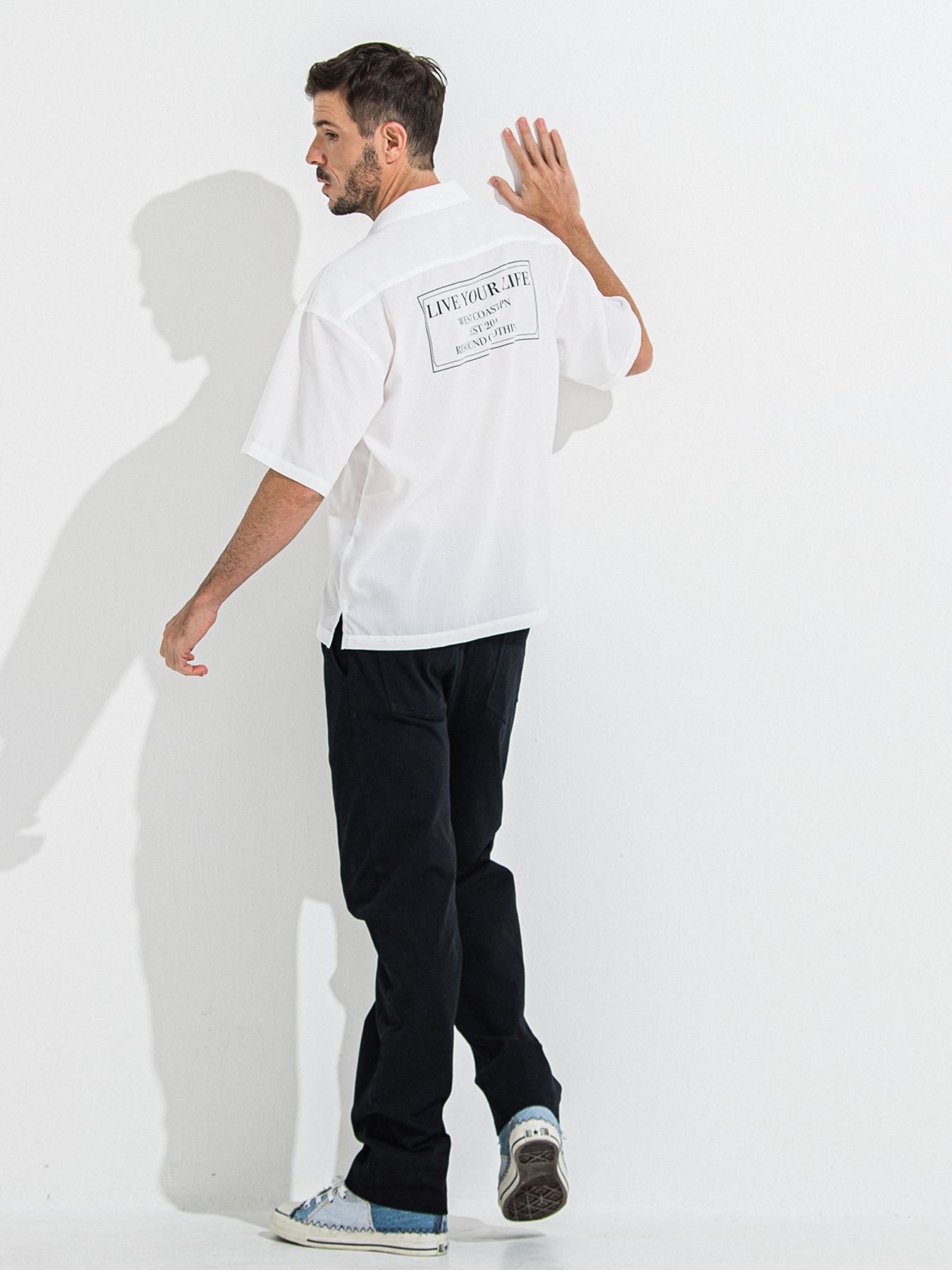 【予約品 】DENIM JERSEY WIDE PT / デニムジャージワイドパンツ / ブラック