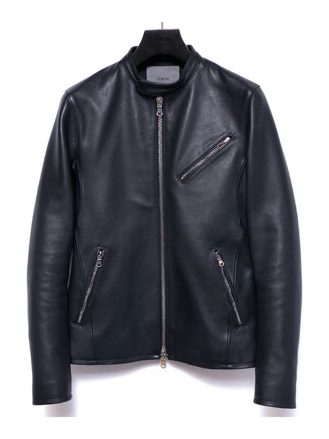 【予約品 9月27日(日) 締切】オイルカーフ シングルライダース / SLATER / BLACK