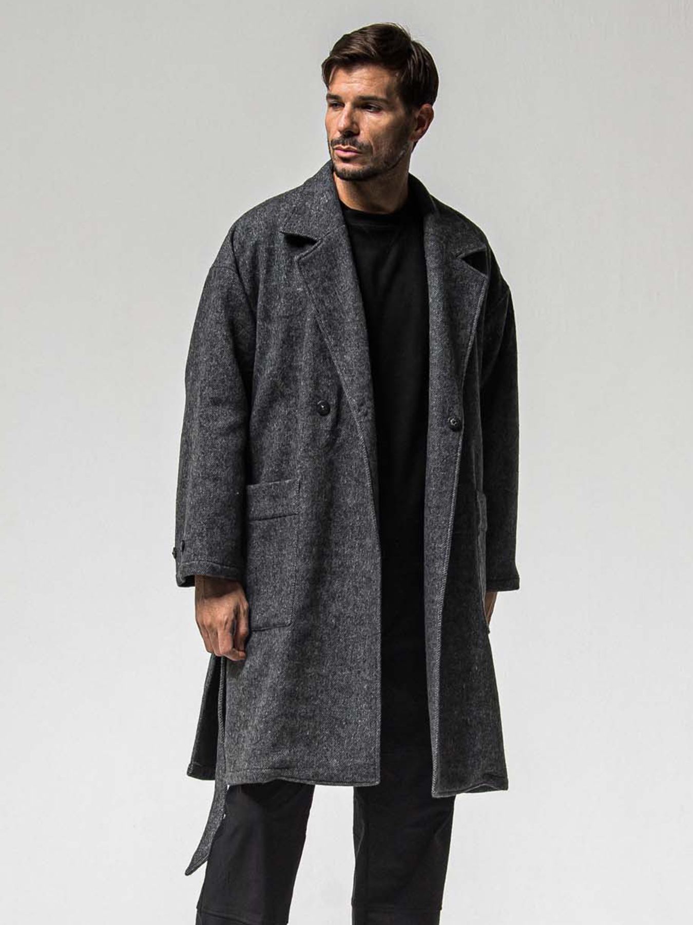 【予約品 】GOWN OVER COAT / ガウンオーバーコート / グレー