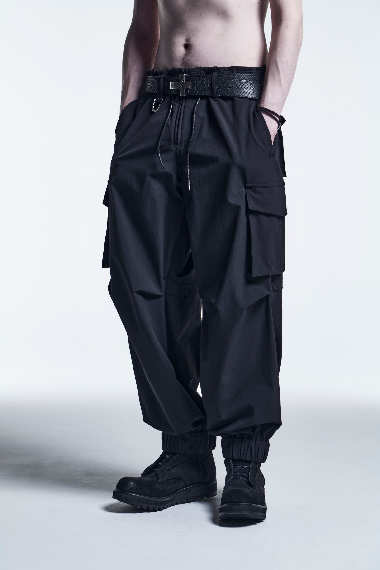 《予約品》 CargoPants 2Way-W-Cloth / Black 【kiryuyrik】 9月入荷予定