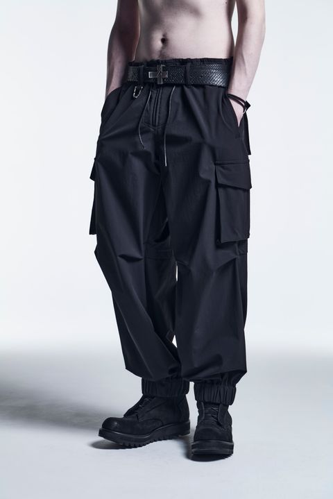 《予約品》 CargoPants 2Way-W-Cloth / Black 【kiryuyrik】 9月入荷予定