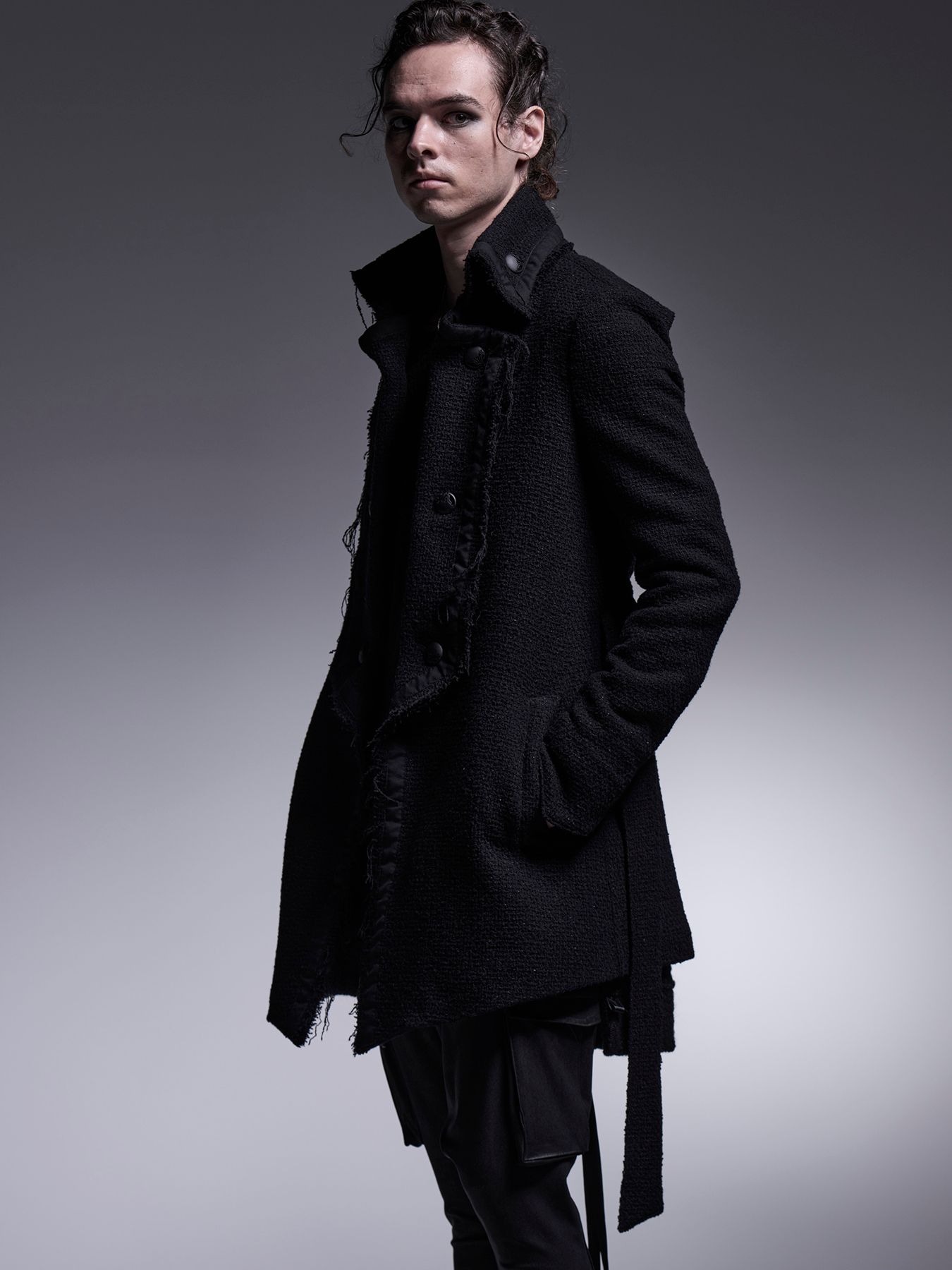 【予約品 】Cut Off Napoleon Jacket / カットオフナポレオンジャケット / ブラック