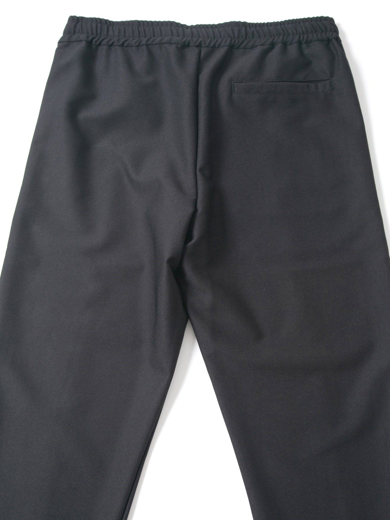 ポリ キュプラ ナイロン ハイブリッドジャージ トラック テーパードパンツ / Track Taperd Pants / ブラック 【STRUM】