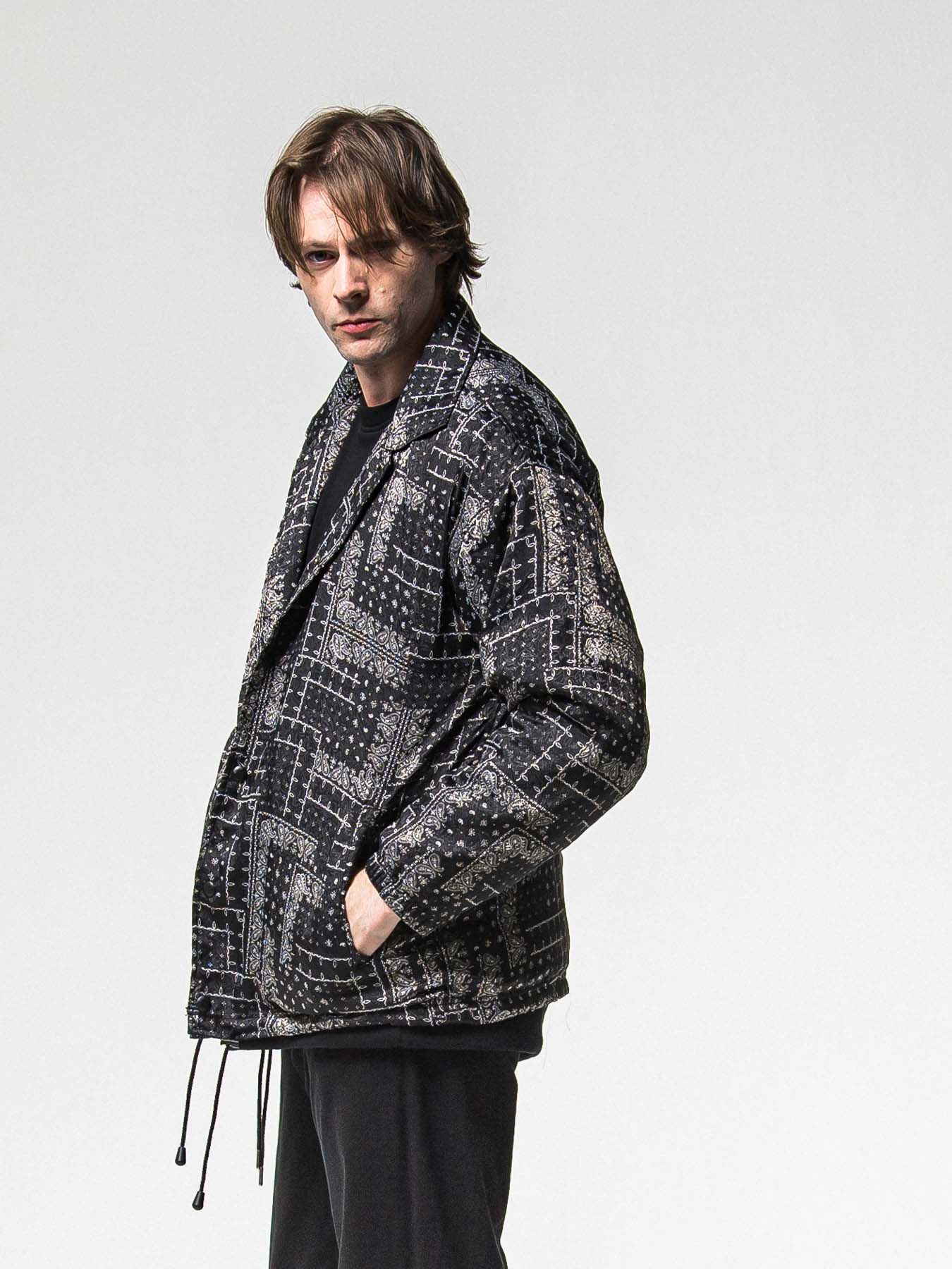 【予約品 8月31日(日) 締切】FUR COACH JK / ファーコーチジャケット / ペイズリーブラック