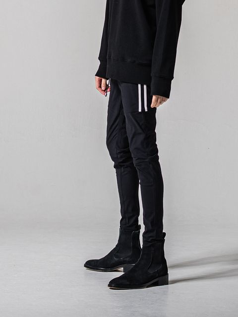 【予約品 11月16日(日) 締切】JOHNSON LINE PANTS / ジョンソンラインパンツ / ブラック×ホワイト