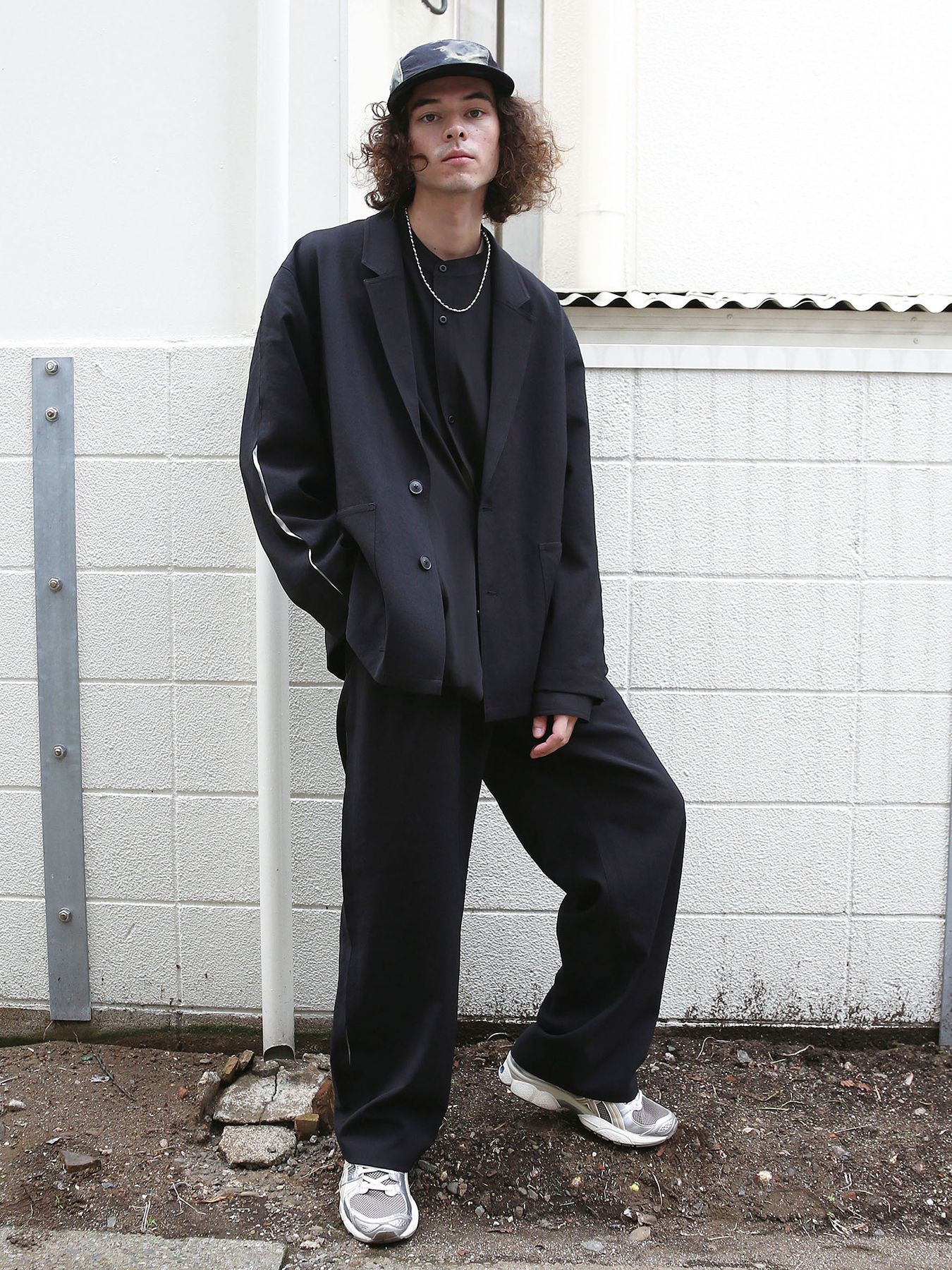 UNTRAD PANTS / ブラック×ホワイト【QUOLT】