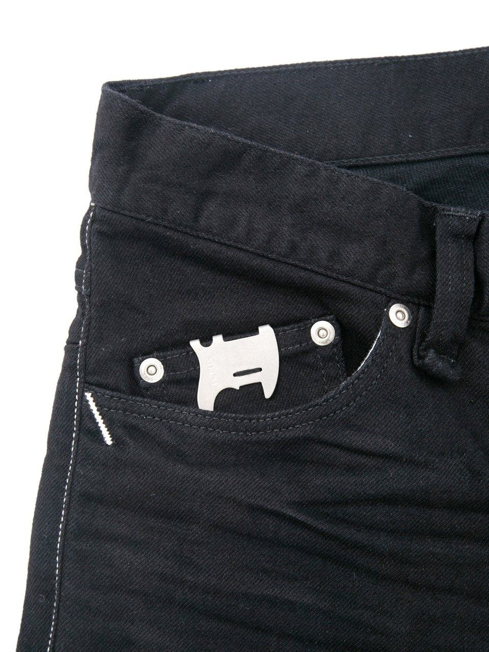 11oz Organic Cotton Stretch Denim Skinny Jeans / 11oz オーガニックコットン ストレッチデニム スキニー / Skinny John / ブラックワンウォッシュ
