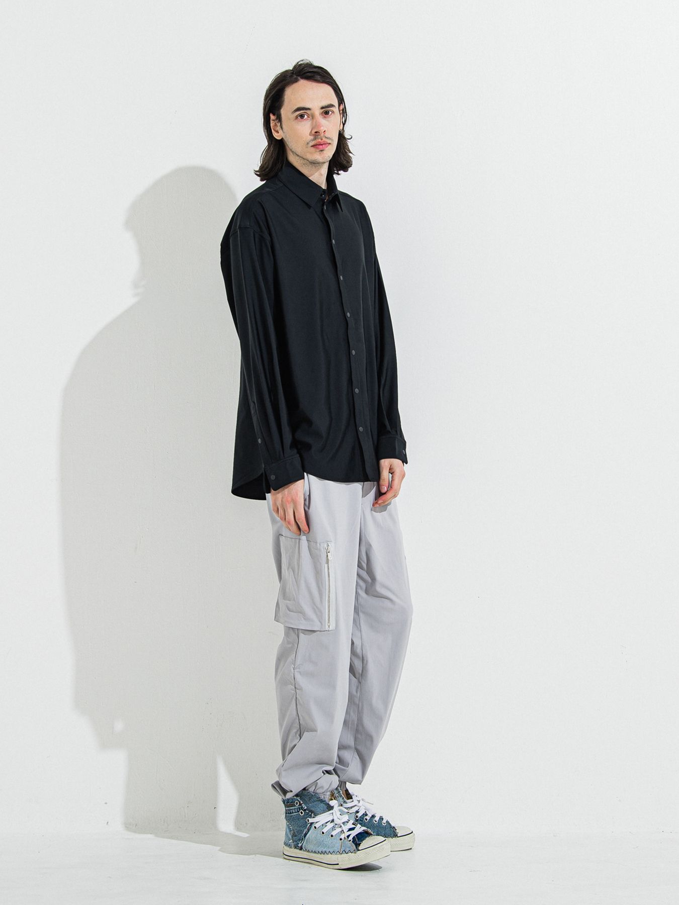 【予約品 】RASH JACK SHIRTS / ラッシュガード ジャックシャツ / ブラック