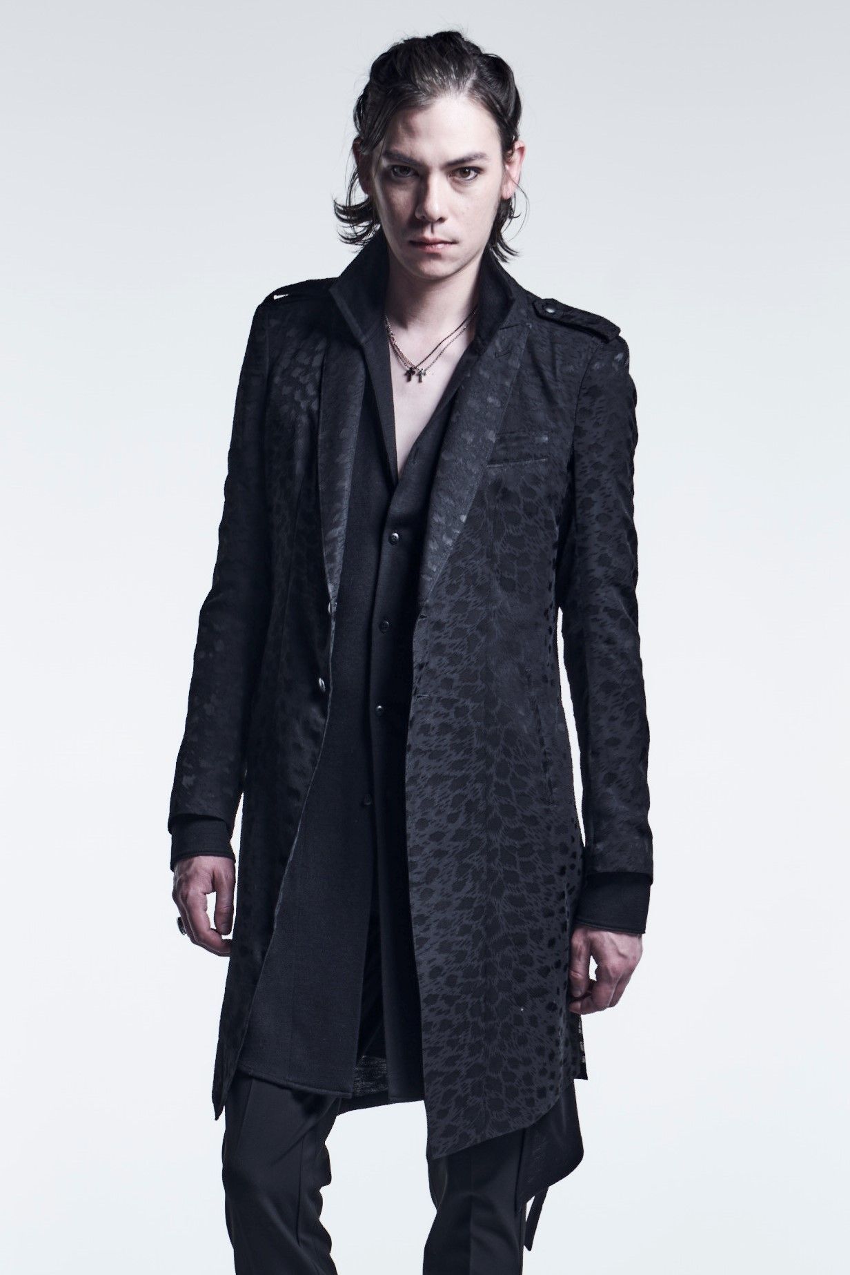 《予約品》 EpouletLongJacket OpalLeopard / Black 【kiryuyrik】 7月入荷予定