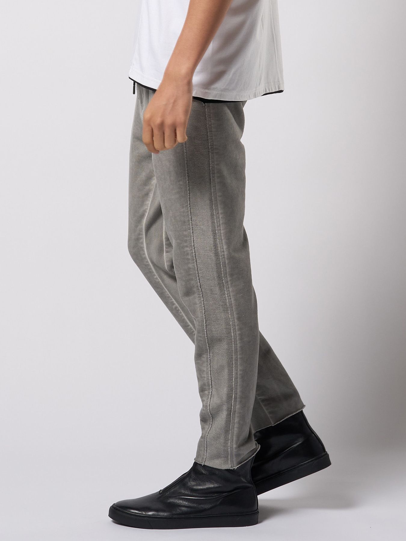 【予約品 9月23日(火) 締切】cut-off sweat pants / カットオフ スウェットパンツ / ライトグレー