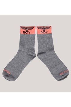 2TONE EAGLE SOX ソックス / GREY 【BOY LONDON】