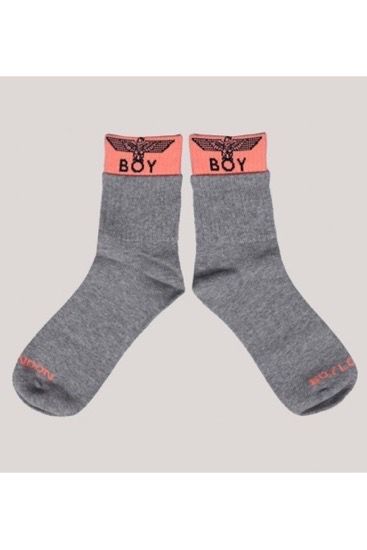 2TONE EAGLE SOX ソックス / GREY 【BOY LONDON】