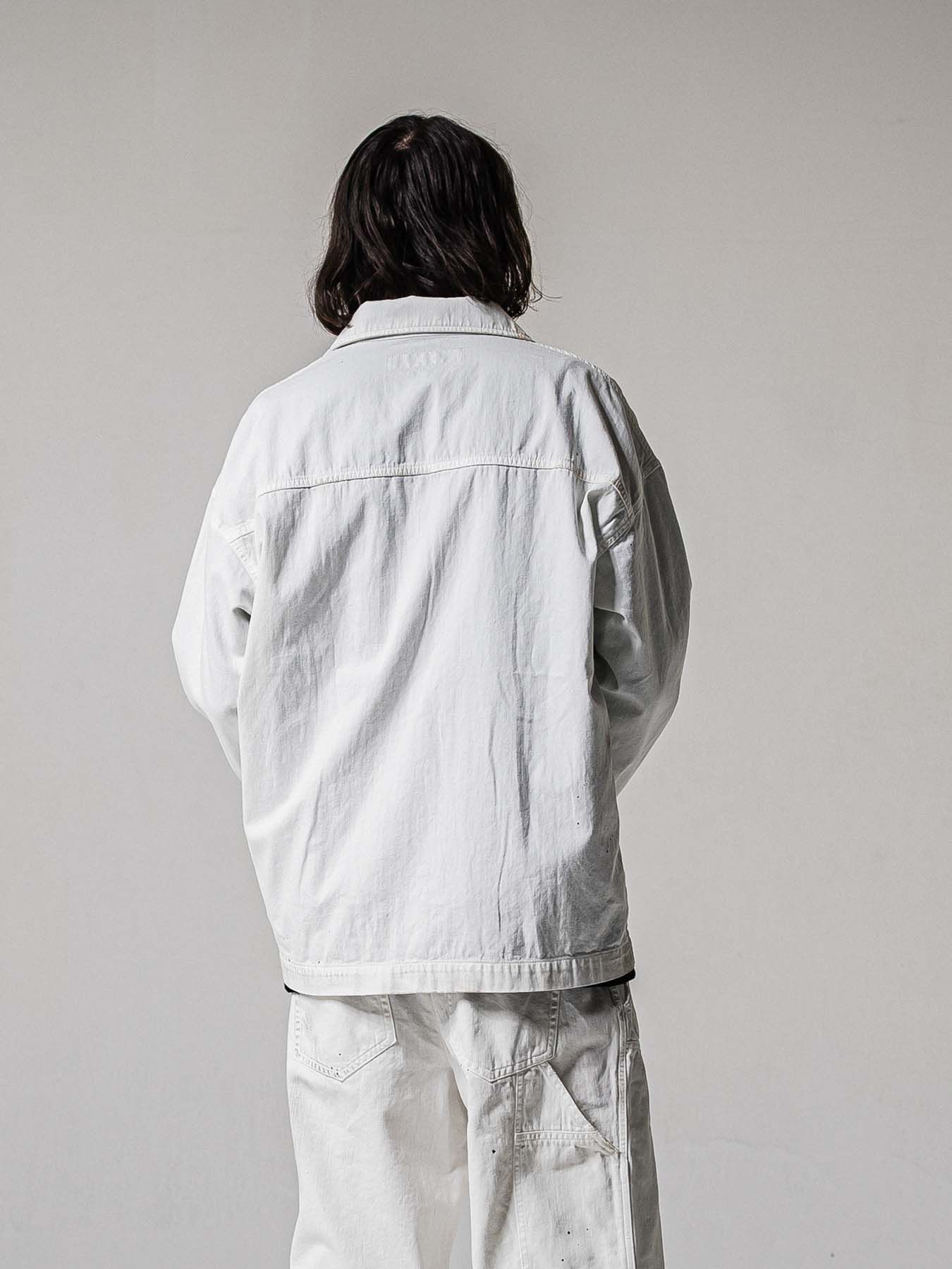 【予約品 11月16日(日) 締切】RC COVER ALL / ライトデニムカーバーオールジャケット / ホワイトユーズド