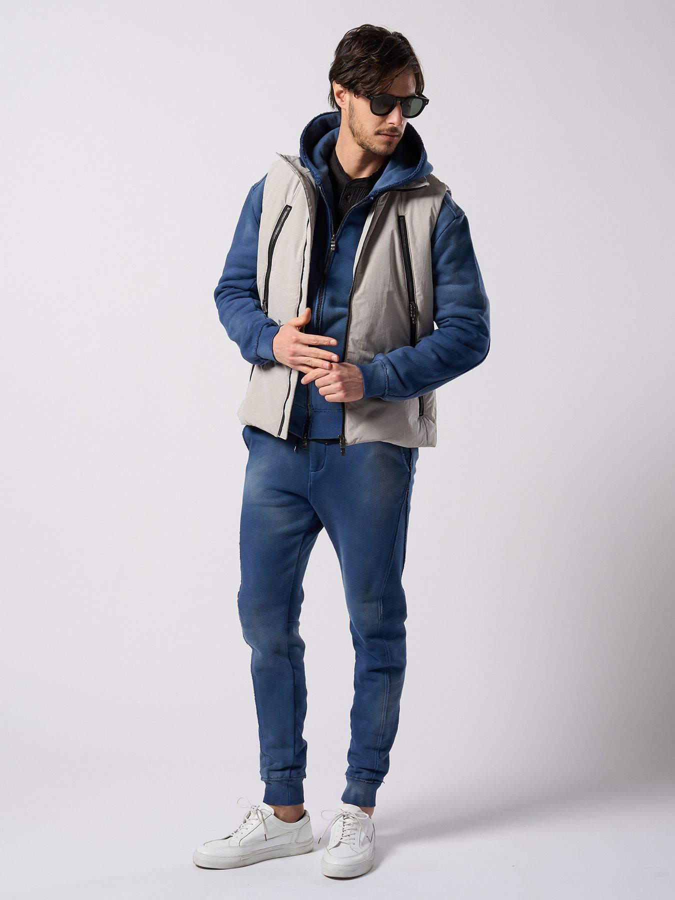 【予約品 4月19日(日) 18時締切】fade zip-up hoodie / フェード ジップアップ フーディー / フェードネイビー