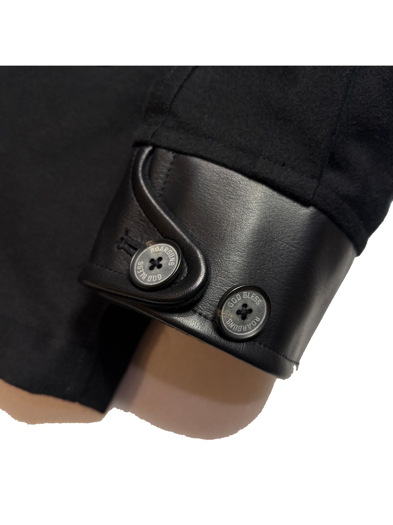 【予約品 3月9日(月) 18:00 締切】MOLESKIN JKT CRY / クリスタルクロスガン モールスキン ジャケット / ブラック