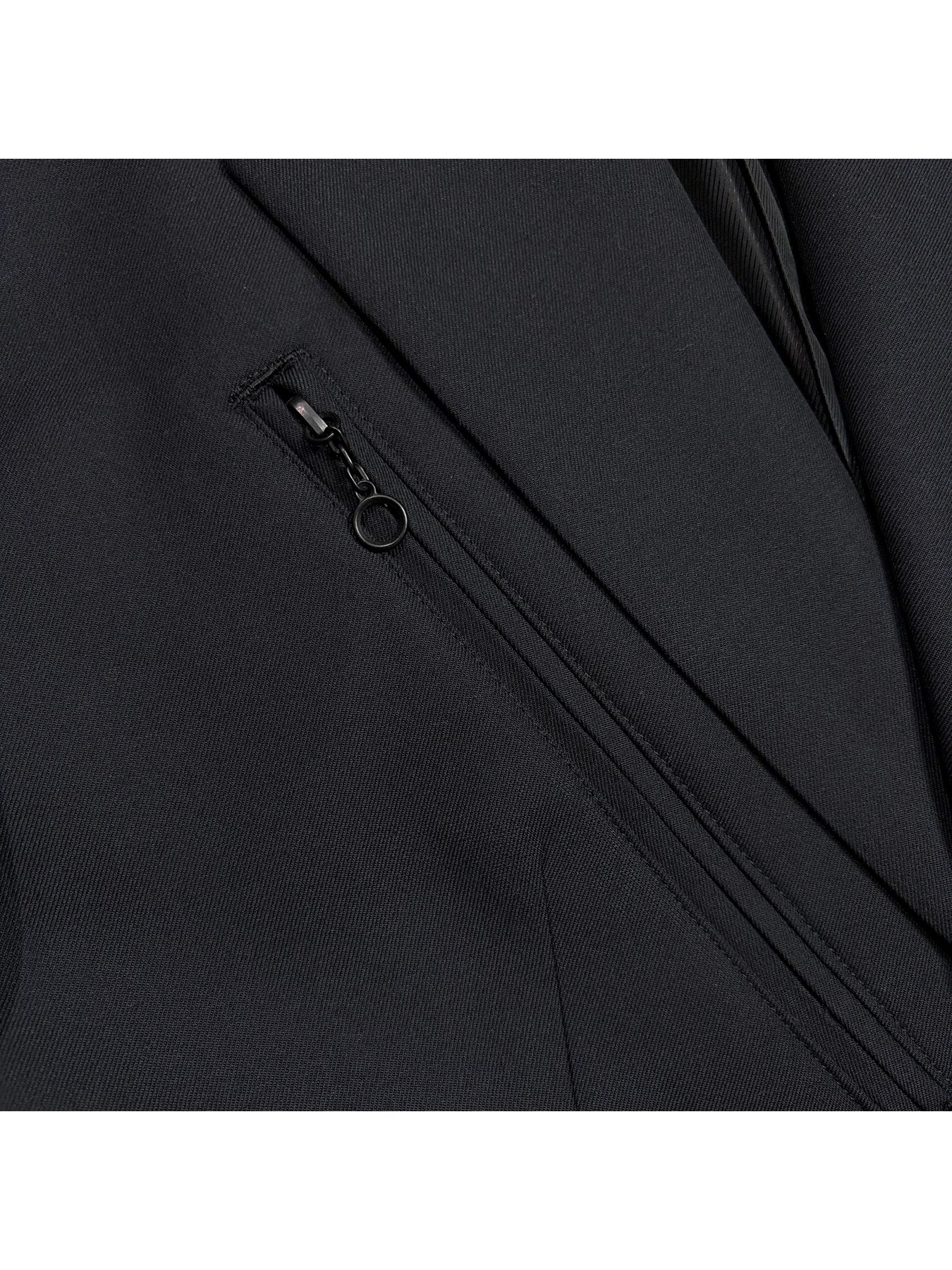 【予約品 3月9日(月) 18:00 締切】W/S GABA JKT / ウール/シルク ギャバ 2Bジャケット / ブラック