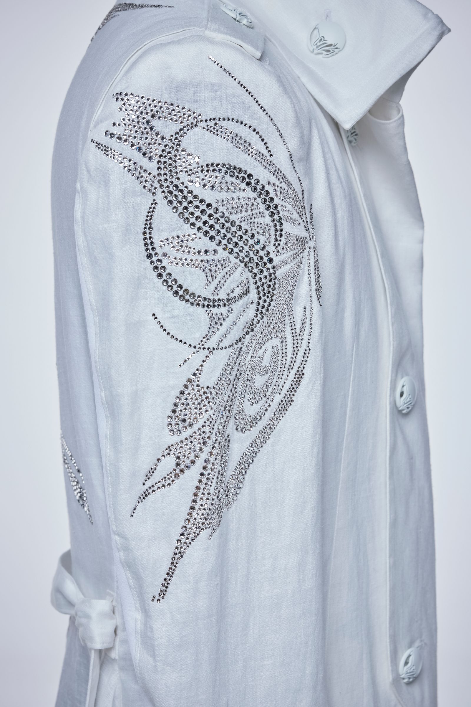 《予約品》 SGZ Costume Hemp Flare Napoleon Jacket ジャケット / White 【THE ONENESS】 7月入荷予定