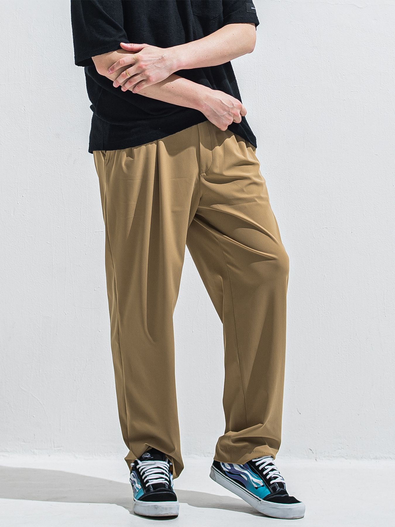 【予約品 2月15日(日) 18:00 締切】BEN PANTS / ワイドルーズパンツ / ブラウン