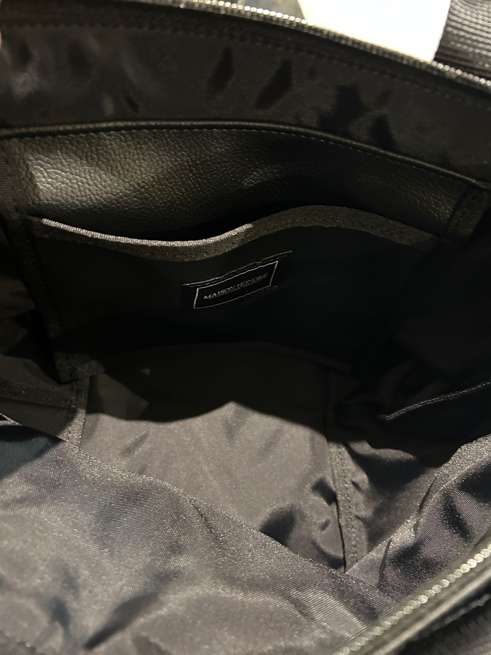 Tiphanie Shoulder バック ブラック×レッド メゾンオノレ パリMAISON HONORE PARIS