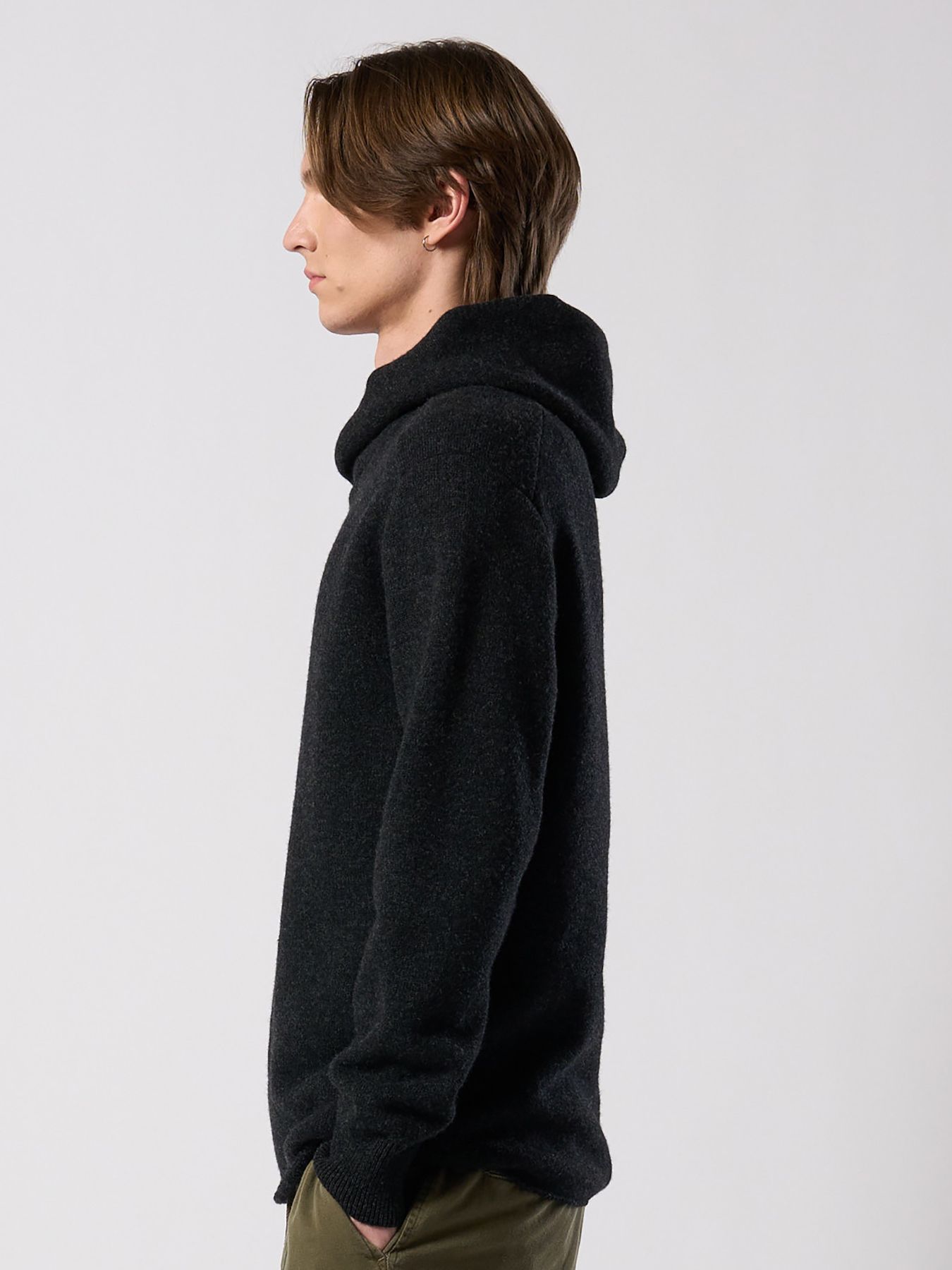 【予約品 4月19日(日) 18時締切】back pile hoodie / バックパイル フーディ / ブラック