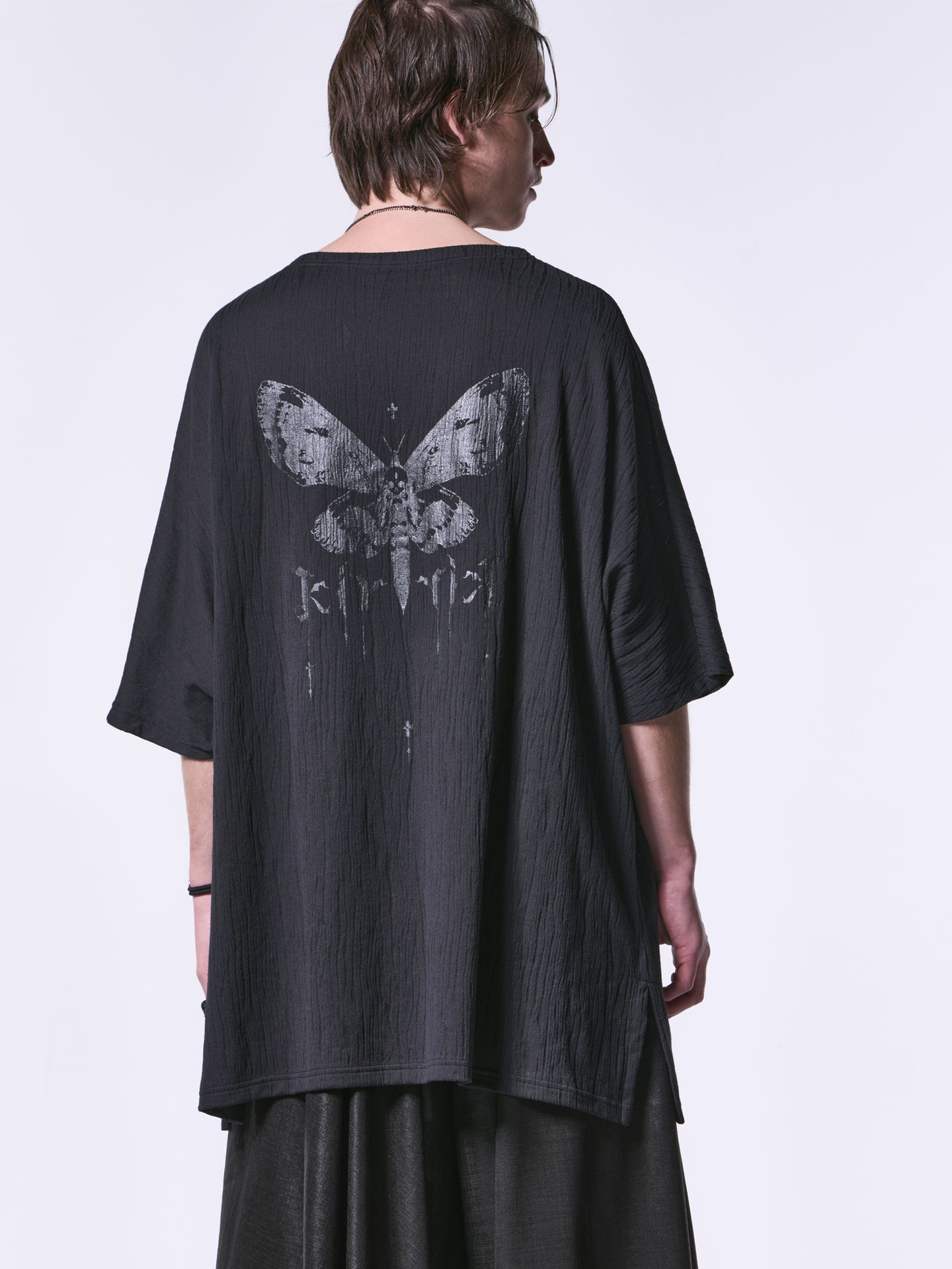 《予約品》 2Front-T / Tシャツ   / ブラック＆ブラックブリント