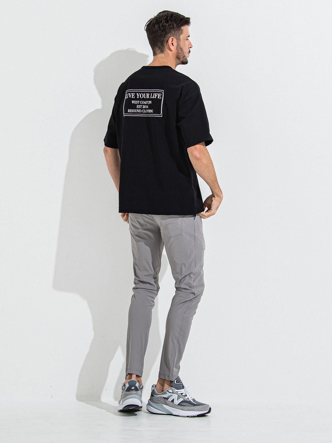 CREW OVER TEE /  クルーオーバーサイズTシャツ / ブラック