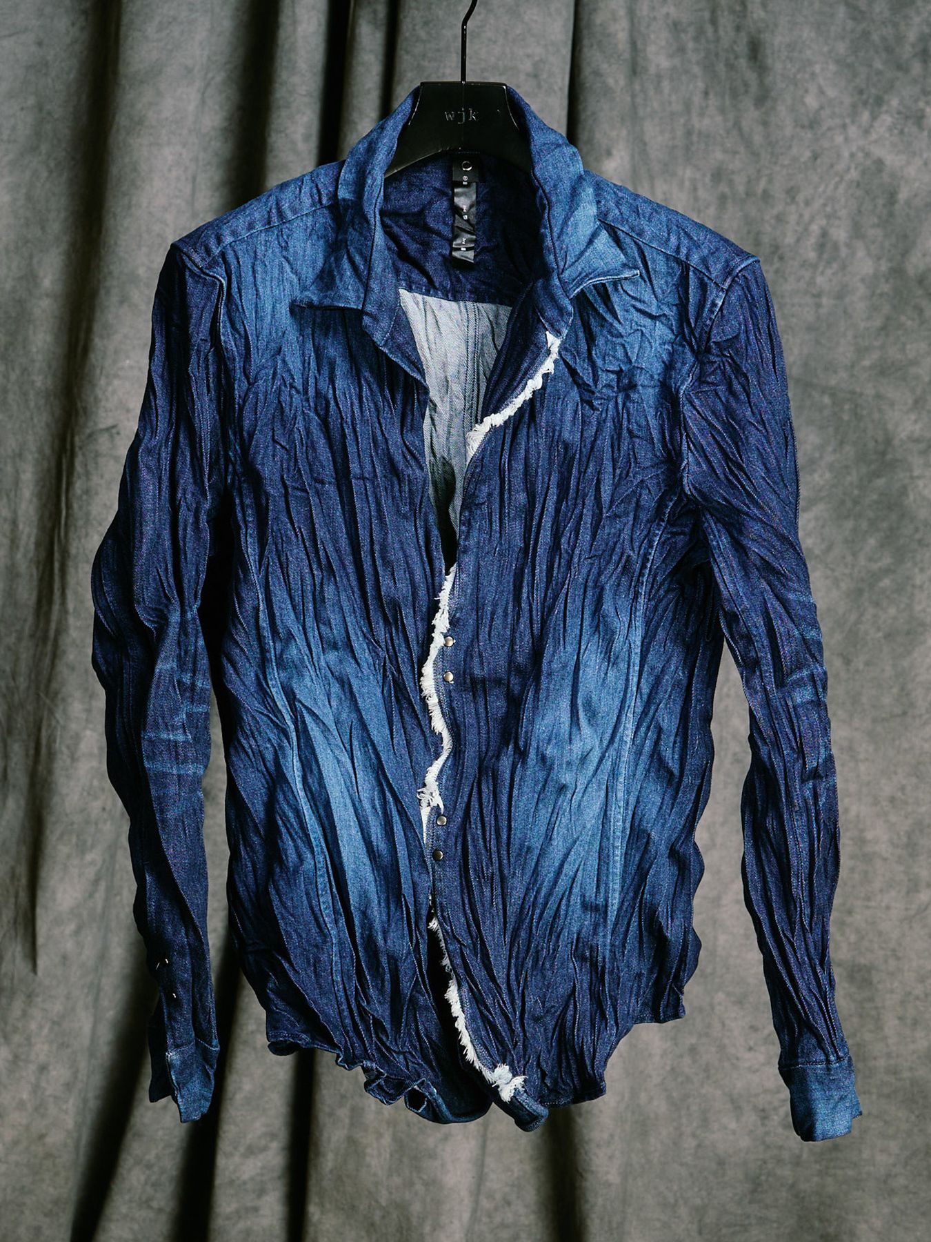 【予約品 4月19日(日) 18時締切】2-hook denim shirt / 2フック デニムシャツ / インディゴユーズド