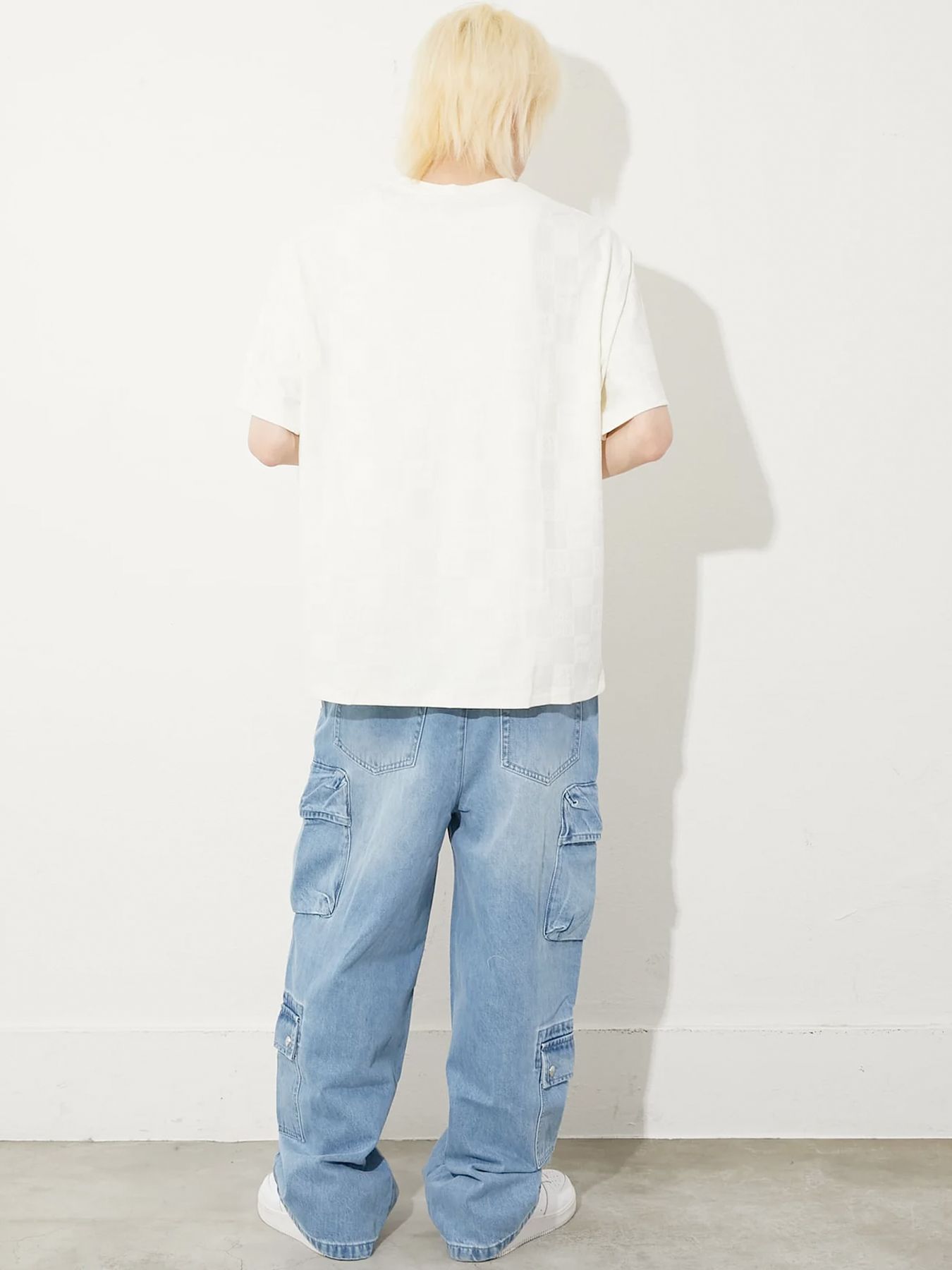 JACQUARD TEE / ジャガードTシャツ / ホワイト