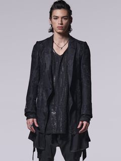 《予約品》 蝶オパール加工 / フレアジャケット / ブラック