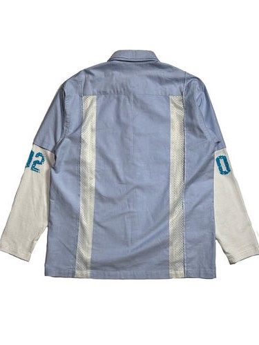 《予約品8月31日 23時55分締め》 MESH OX SH / デニムシャツ / ブルー 【roarguns 】 2024年2月入荷予定