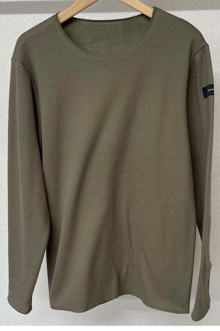 裏起毛velours fleece neo thermal / カーキ 【RESOUND CLOTHING】