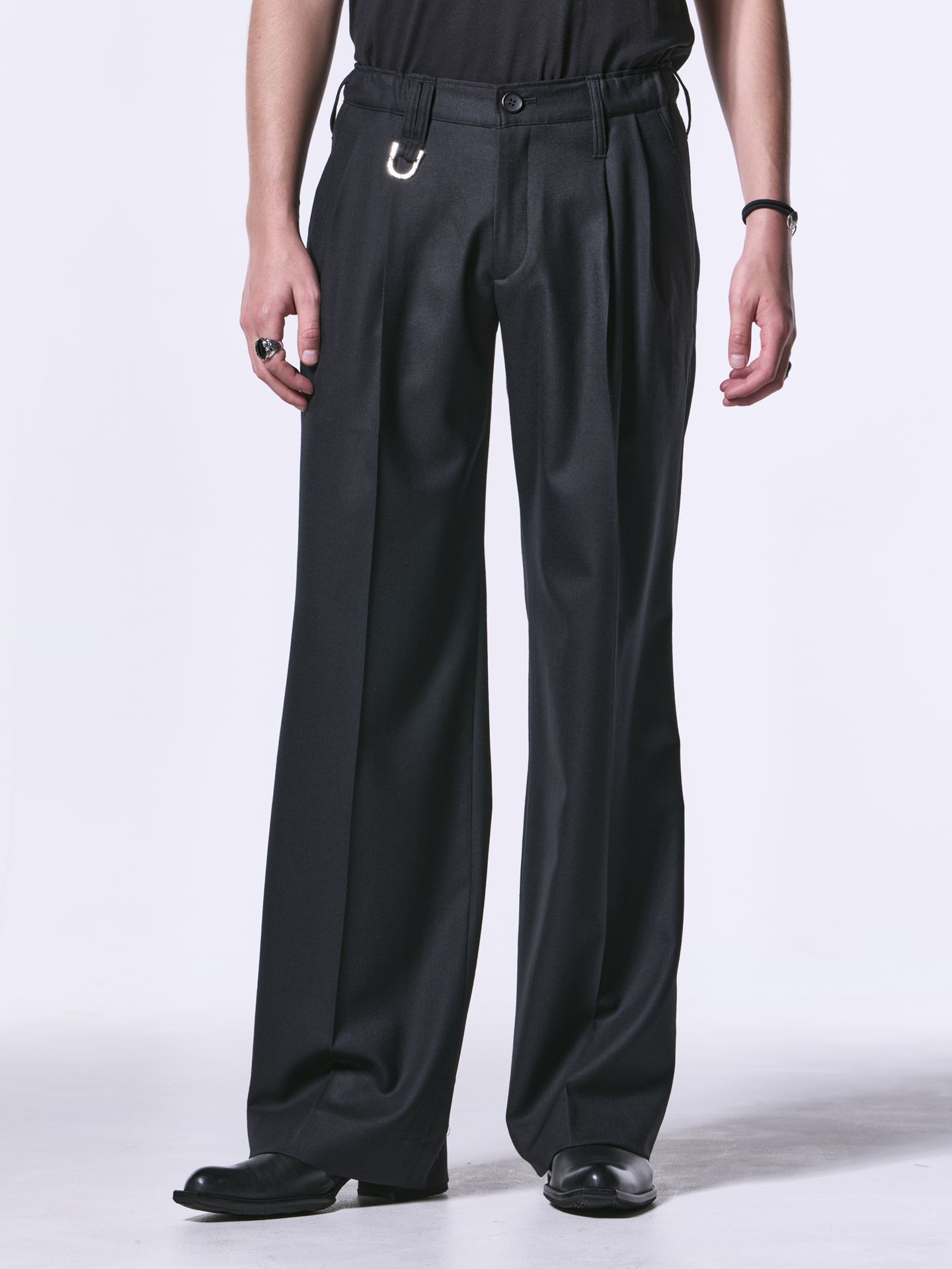 2TuckWideSlacks / 2タックワイドスラックス / ブラック