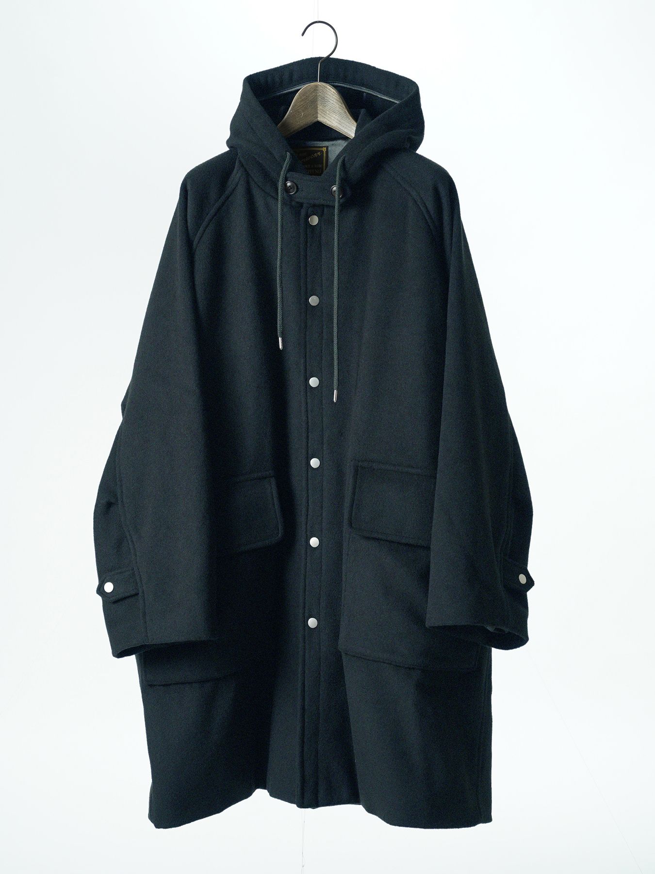 【予約品 5月27日(水) 締切】BURLY-COAT / フードコート / 杢チャコール