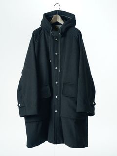 【予約品 5月27日(水) 締切】BURLY-COAT / フードコート / 杢チャコール