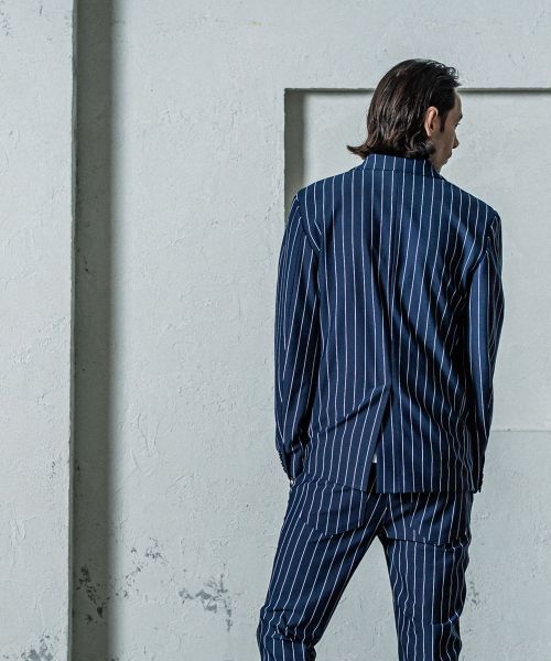 《予約11月17日19時締め》 GARY JACKET / テーラードジャケット / ネイビーストライブ