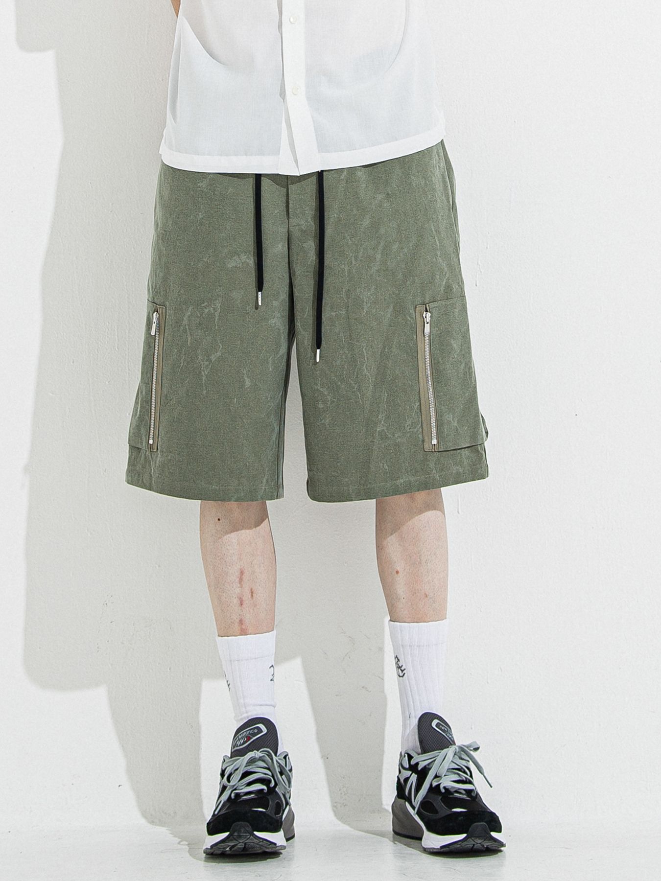 【予約品 】DAVID CARGO HALF PANTS / デヴィッドカーゴハーフパンツ / ヴィンテージカーキ