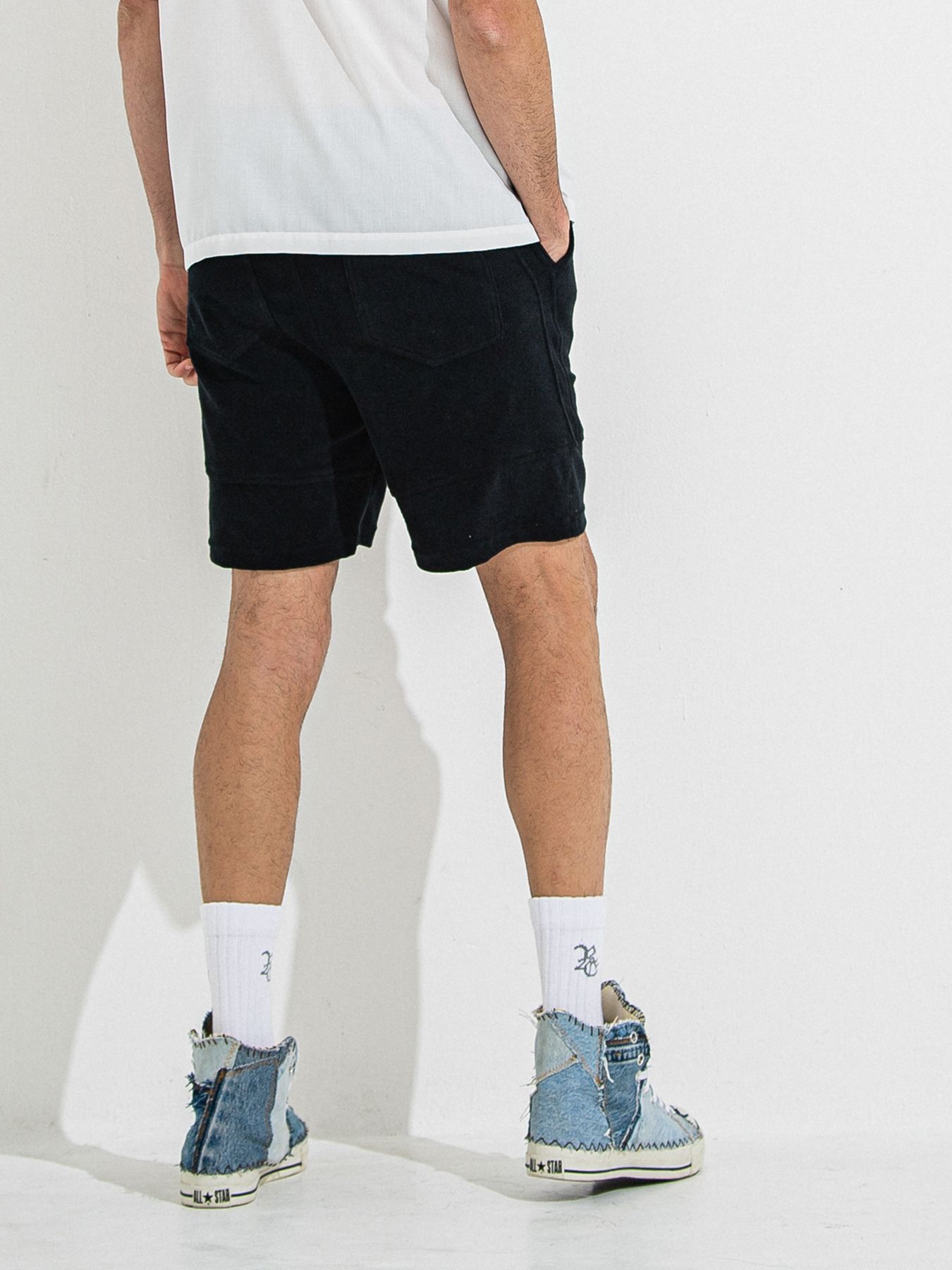 【予約】TYLER PILE SHORTS / タイラーパイルショーツ / ブラック