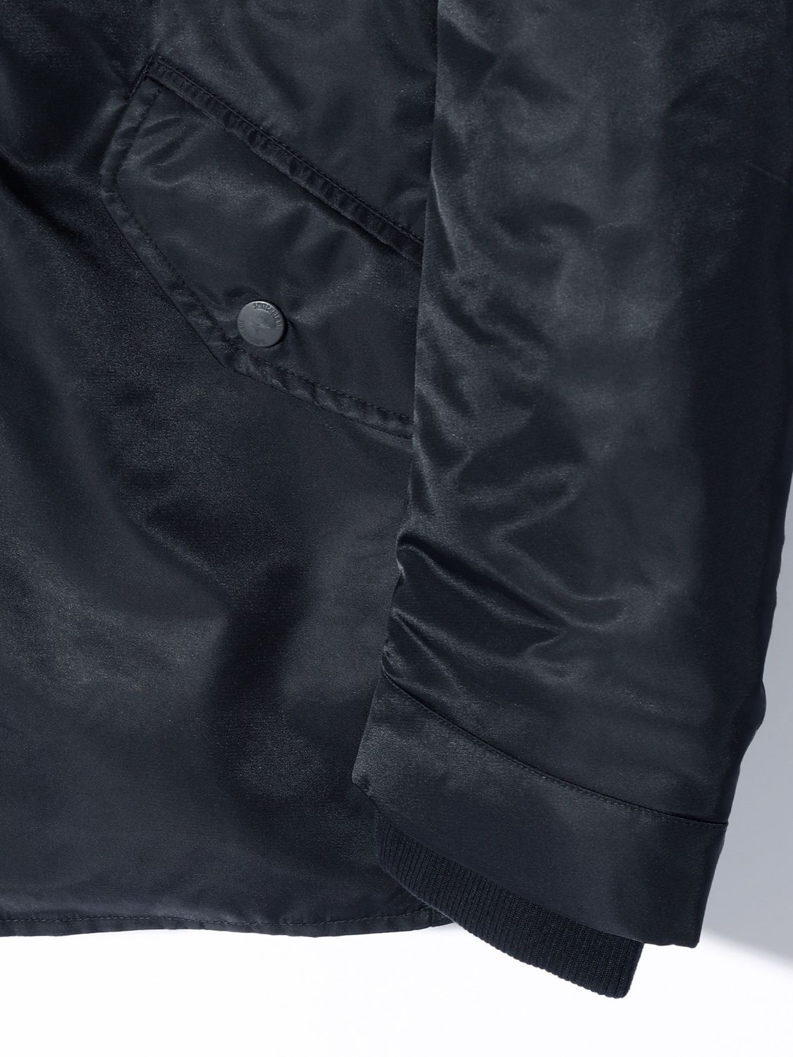 【予約品】  FAKE LAYERED NYLON JK w/HOOD / ナイロンジャケット / BLACK / 即納