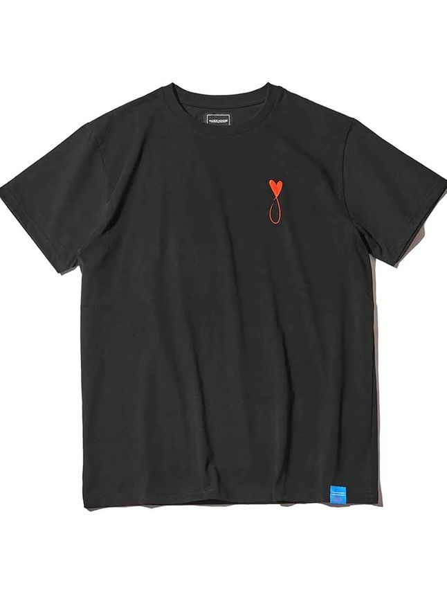 Tiphanie Tシャツ ブラック×レッド 半袖メゾンオノレ パリ