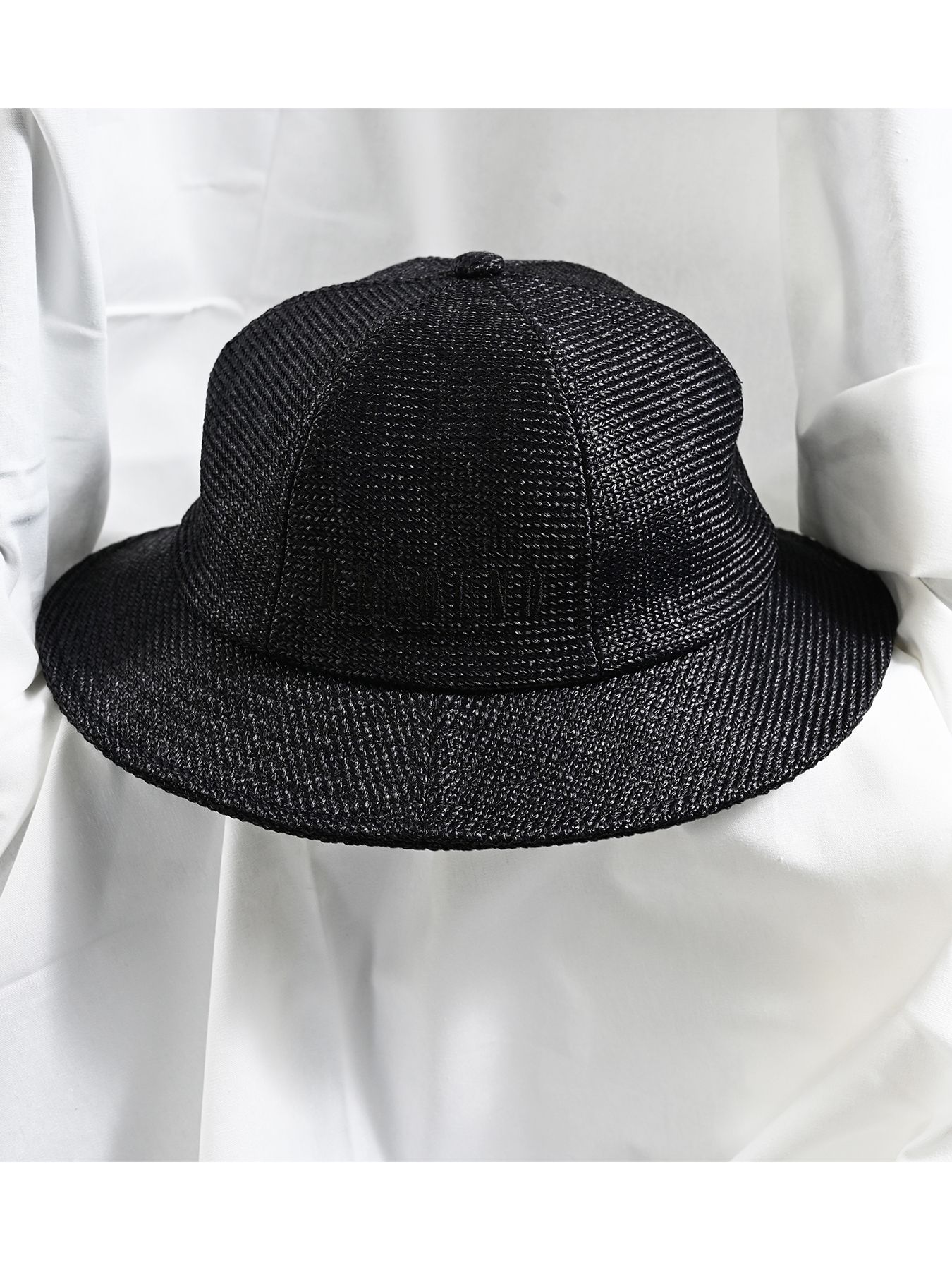 【予約品 】STRAW MESH BELL HAT / ストローメッシュベルハット / ブラック