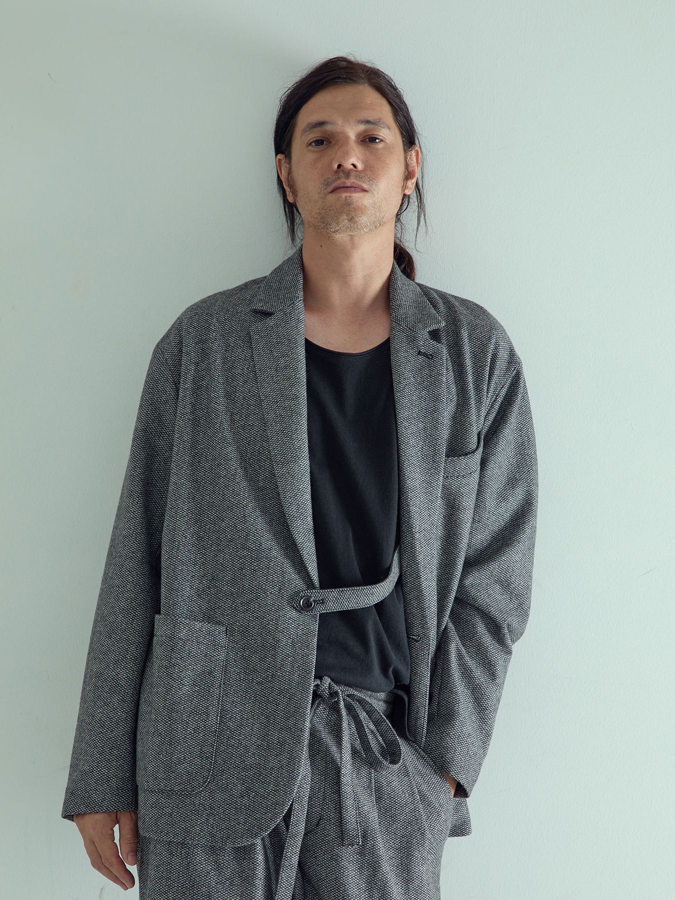 【予約品 】LOUNGECUT JACKET / ジャケット / アイボリー× ブラック