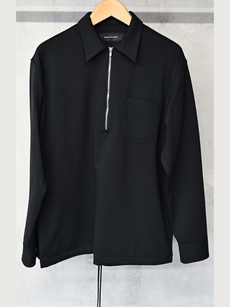 PULLOVER jersey shirt / ジャージブルシャツ / ブラック