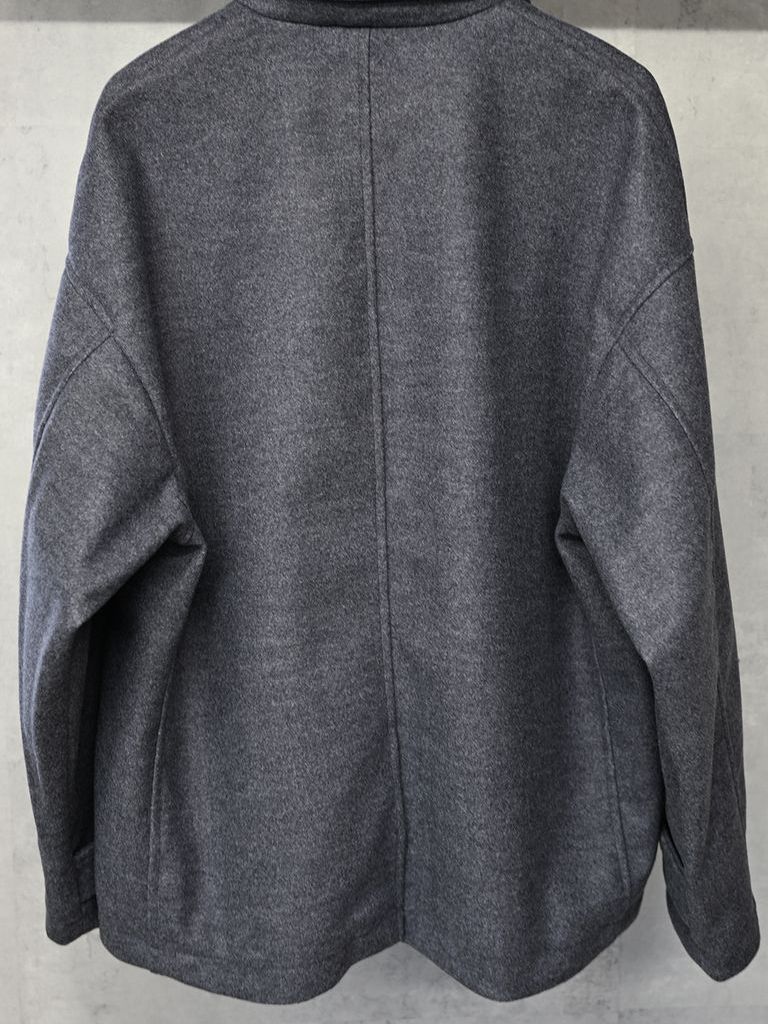 《予約品》 MELTON OVER PCOAT / コートジャケット / グレー