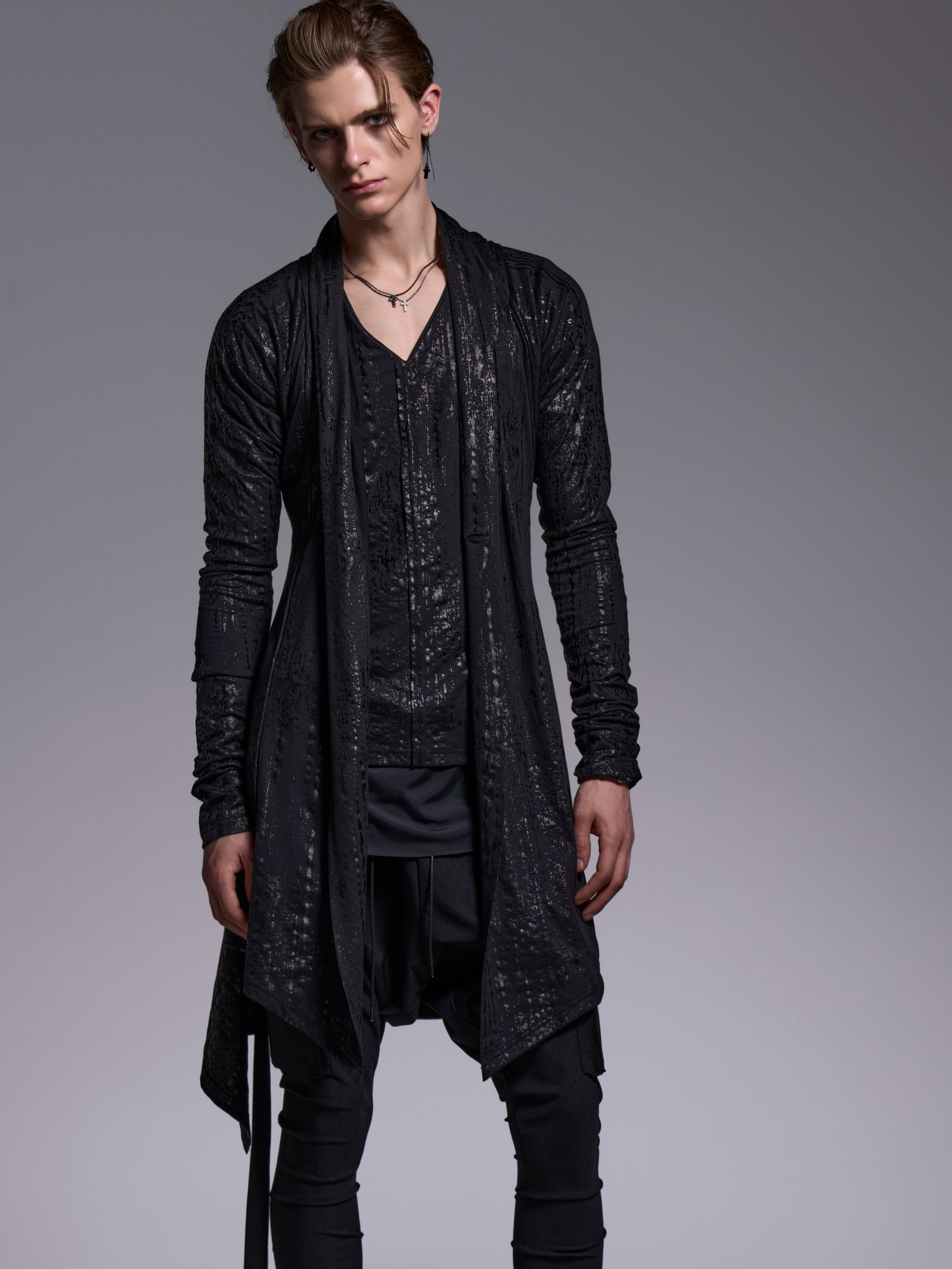 【予約品 1月4日(日) 締切】Dolman Flare Cardigan / ドルマンスリーブ フレアカーディガン / ブラック