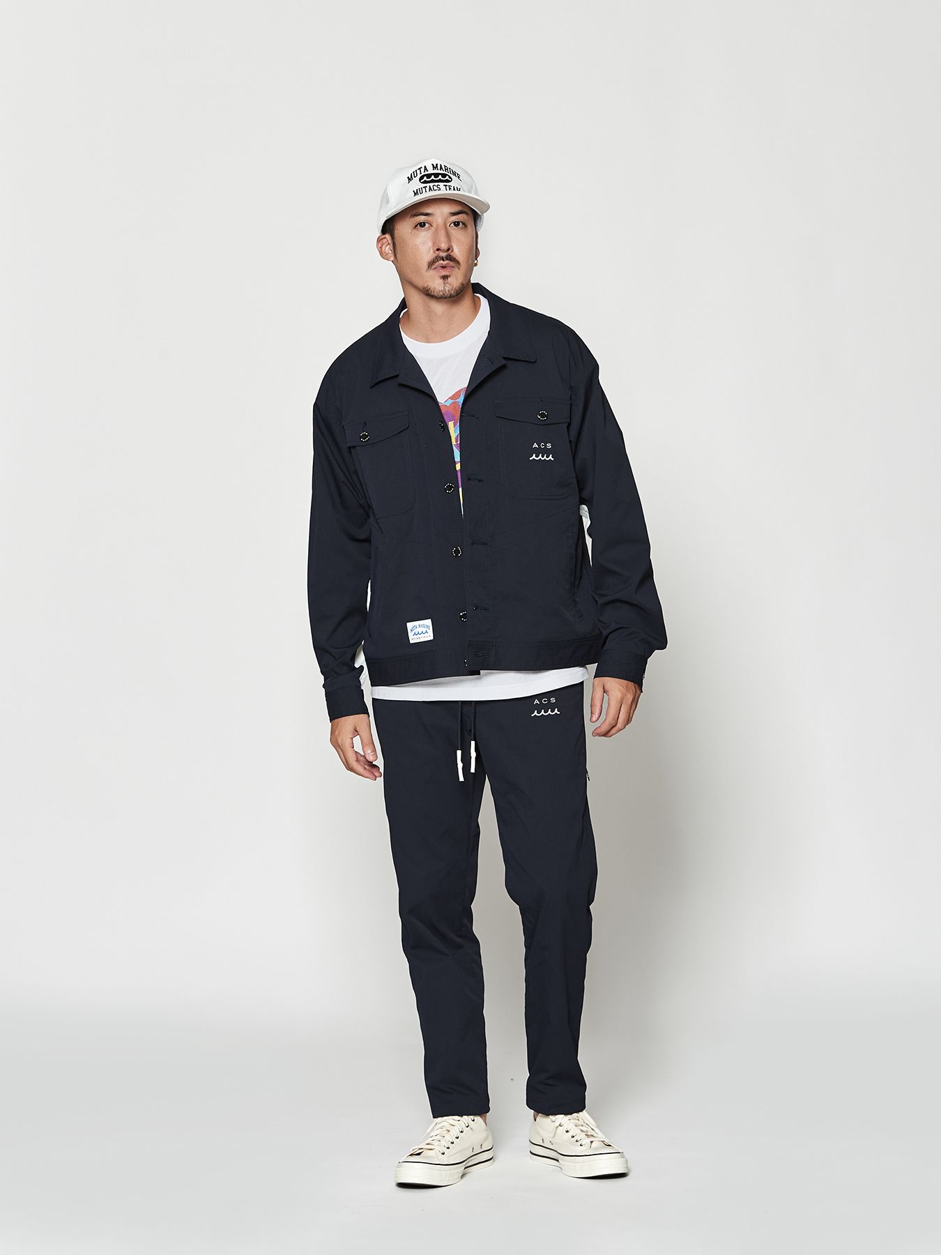 【予約品 10月9日(木) 締切】muta Trucker Jacket / トラッカージャケット / ネイビー【Acanthus × muta MARINE】